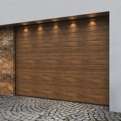 Секционные гаражные ворота серии Trend с электроприводом Секционные гаражные ворота серии Trend с электроприводом