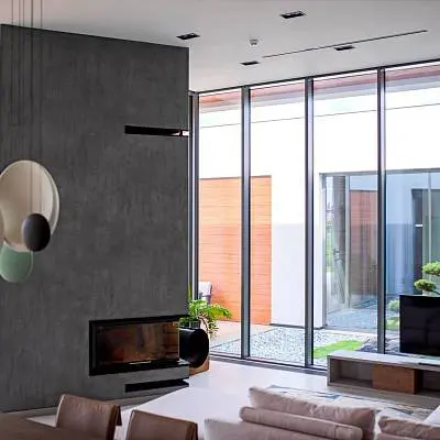 Французское глухое окно из серии ALT F50, цвет DB702